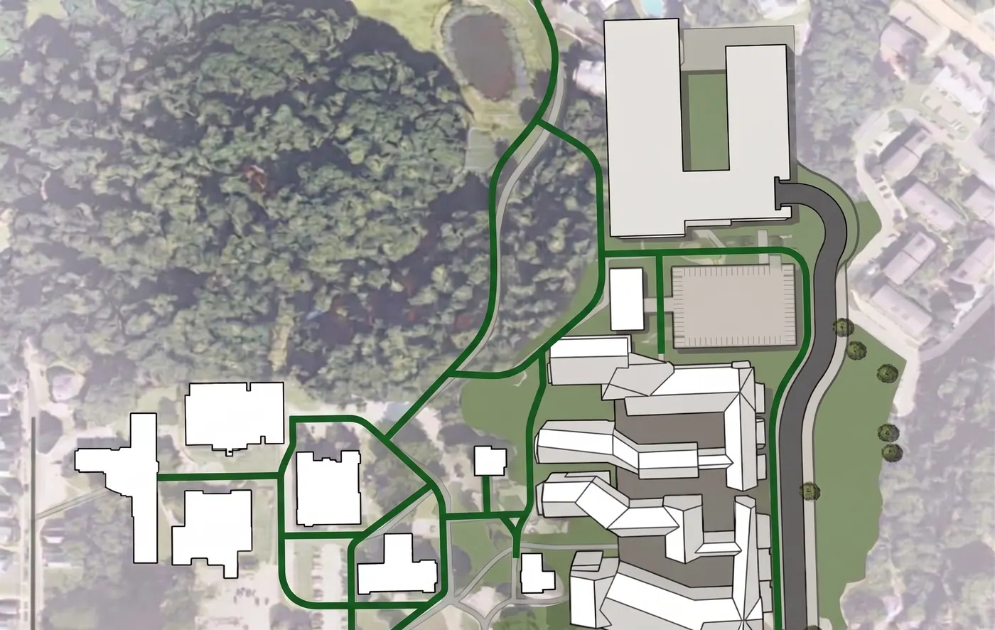 District plan concept map for Trinity Redistricting.
